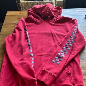 Vans RED Checkered Sleeve Hoodie